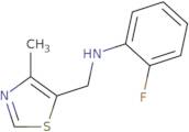 2-Fluoro-N-[(4-methyl-1,3-thiazol-5-yl)methyl]aniline