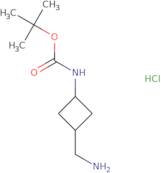 rac-tert-Butyl N-[(1R,3R)-3-(aminomethyl)cyclobutyl]carbamate hydrochloride