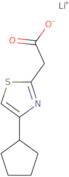 2-(4-cyclopentyl-1,3-thiazol-2-yl)acetate lithium