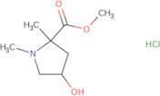 Methyl 4-hydroxy-1,2-dimethylpyrrolidine-2-carboxylate hydrochloride