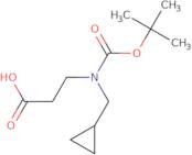 3-{[(tert-Butoxy)carbonyl](cyclopropylmethyl)amino}propanoic acid