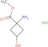 Methyl 1-amino-3-hydroxycyclobutane-1-carboxylate hydrochloride