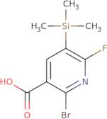 2-Bromo-6-fluoro-5-(trimethylsilyl)pyridine-3-carboxylic acid