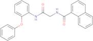 N-[2-Oxo-2-[(2-phenoxyphenyl)amino]ethyl]-1-naphthalenecarboxamide