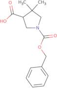 1-[(Benzyloxy)carbonyl]-4,4-dimethylpyrrolidine-3-carboxylic acid