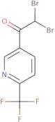 2,2-Dibromo-1-(6-(trifluoromethyl)pyridin-3-yl)ethanone