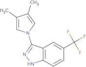 3-(3,4-Dimethyl-1H-pyrrol-1-yl)-5-(trifluoromethyl)-1H-indazole