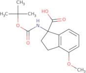 1-{[(tert-Butoxy)carbonyl]amino}-4-methoxy-2,3-dihydro-1H-indene-1-carboxylic acid