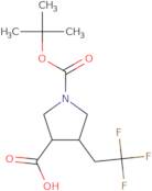 rac-(3R,4R)-1-[(tert-Butoxy)carbonyl]-4-(2,2,2-trifluoroethyl)pyrrolidine-3-carboxylic acid