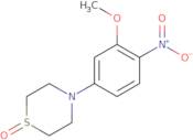 4-(3-Methoxy-4-nitrophenyl)-1,4-thiazinane 1-oxide