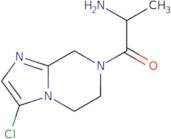 2-Amino-1-(3-chloro-5,6-dihydroimidazo[1,2-a]pyrazin-7(8H)-yl)propan-1-one