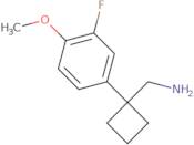 1-(3-Fluoro-4-methoxyphenyl)cyclobutanemethanamine