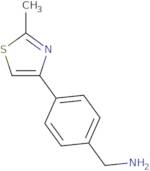 [4-(2-Methyl-1,3-thiazol-4-yl)phenyl]methanamine