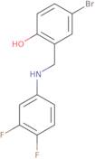 4-Bromo-2-[(3,4-difluoroanilino)methyl]benzenol