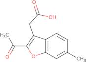 2-(2-Acetyl-6-methyl-1-benzofuran-3-yl)acetic acid