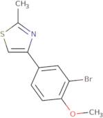4-(3-Bromo-4-methoxyphenyl)-2-methyl-1,3-thiazole