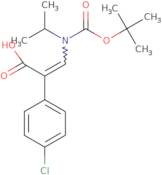 (E)-3-((tert-Butoxycarbonyl)(isopropyl)amino)-2-(4-chlorophenyl)acrylic Acid