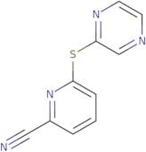 6-(Pyrazin-2-ylsulfanyl)pyridine-2-carbonitrile
