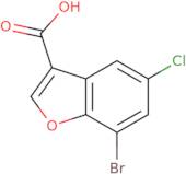 7-Bromo-5-chloro-1-benzofuran-3-carboxylic acid