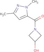 1-(1,3-Dimethyl-1H-pyrazole-5-carbonyl)azetidin-3-ol