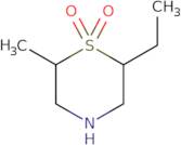 2-Ethyl-6-methyl-1,4-thiazinane 1,1-dioxide