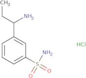 3-(1-Aminopropyl)benzene-1-sulfonamide hydrochloride