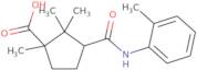 1,2,2-Trimethyl-3-(o-tolylcarbamoyl)cyclopentanecarboxylic acid