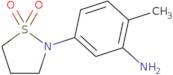 2-(3-Amino-4-methylphenyl)-1λ⁶,2-thiazolidine-1,1-dione