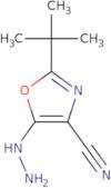 2-tert-Butyl-5-hydrazinyl-1,3-oxazole-4-carbonitrile
