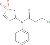 N-(1,1-Dioxo(3-2,3-dihydrothienyl))-3-chloro-N-phenylpropanamide