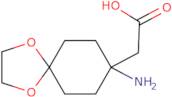 2-(8-Amino-1,4-dioxaspiro[4.5]decan-8-yl)acetic acid