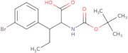 3-(3-Bromophenyl)-2-((tert-butoxycarbonyl)amino)pentanoic acid