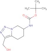 Tert-Butyl (-3(Hydroxymethyl)-4,5,6,7-Tetrahydro-[1,2,3]Triazolo[1,5-A]Pyridin-6-Yl)Carbamate