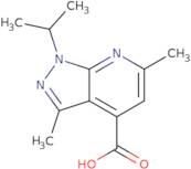 3,6-Dimethyl-1-(propan-2-yl)-1H-pyrazolo[3,4-b]pyridine-4-carboxylic acid