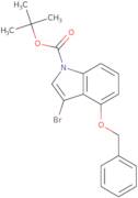 4-(Benzyloxy)-3-bromo-1H-indole, N-BOC protected