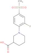 1-[2-Fluoro-4-(methylsulfonyl)phenyl]piperidine-3-carboxylic acid