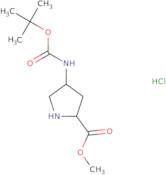 Methyl 4-{[(tert-butoxy)carbonyl]amino}pyrrolidine-2-carboxylate hydrochloride