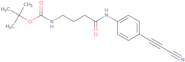 tert-Butyl 3-(4-(2-cyanoethynyl)phenylcarbamoyl)propylcarbamate