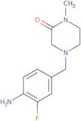 4-[(4-Amino-3-fluorophenyl)methyl]-1-methylpiperazin-2-one