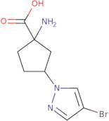 1-Amino-3-(4-bromo-1H-pyrazol-1-yl)cyclopentane-1-carboxylic acid