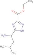 Ethyl 3-(1-amino-3-methylbutyl)-1H-1,2,4-triazole-5-carboxylate