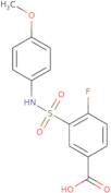 4-Fluoro-3-[(4-methoxyphenyl)sulfamoyl]benzoic acid