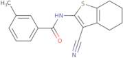 N-(3-Cyano-4,5,6,7-tetrahydro-1-benzothiophen-2-yl)-3-methylbenzamide