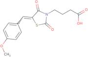 4-[5-[(4-Methoxyphenyl)methylidene]-2,4-dioxo-1,3-thiazolidin-3-yl]butanoic acid