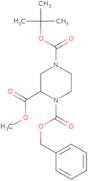 1-Benzyl 4-(tert-butyl) 2-methyl (S)-piperazine-1,2,4-tricarboxylate