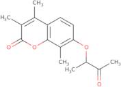 3,4,8-Trimethyl-7-[(3-oxobutan-2-yl)oxy]-2H-chromen-2-one