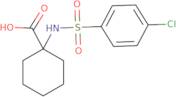 1-(4-Chlorobenzenesulfonamido)cyclohexane-1-carboxylic acid