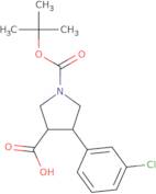 4-(3-Chloro-phenyl)-pyrrolidine-1,3-dicarboxylic acid 1-tert-butyl ester