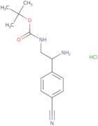 tert-Butyl N-[2-amino-2-(4-cyanophenyl)ethyl]carbamate hydrochloride