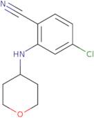 4-Chloro-2-[(oxan-4-yl)amino]benzonitrile